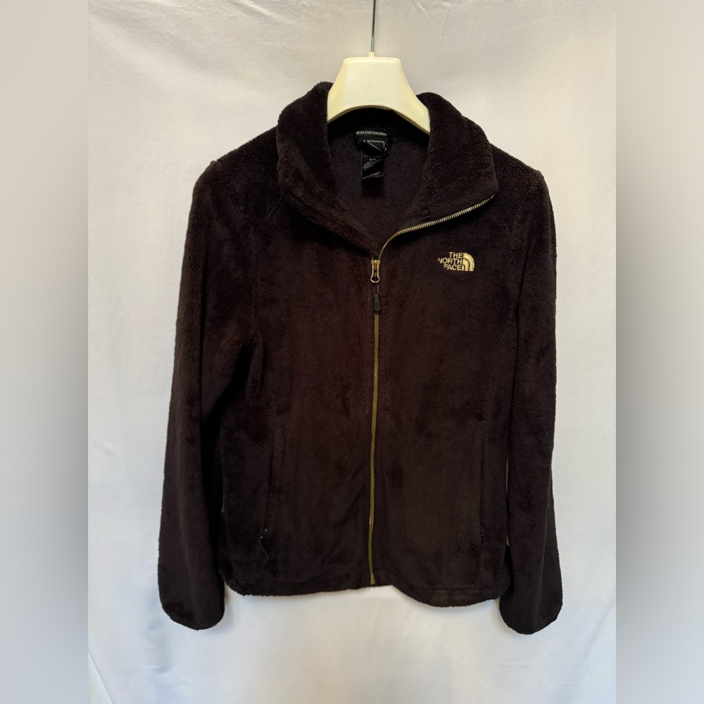 North Face Fleece Black & Hold Zip Up: Medium